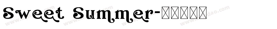 Sweet Summer字体转换